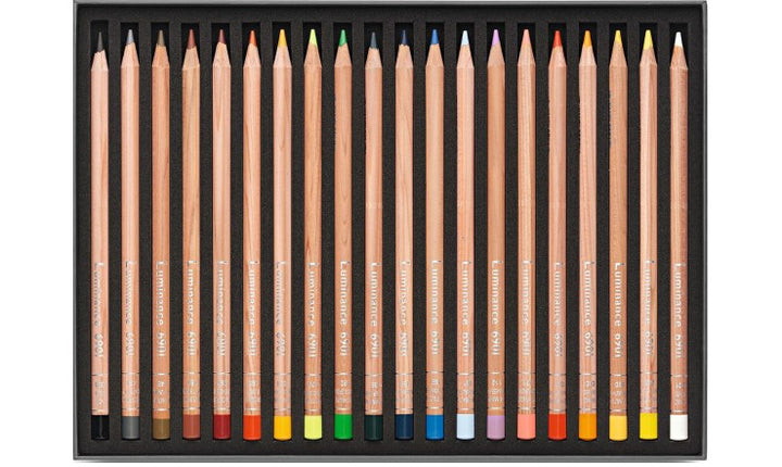 Caran d’Ache Luminance 6901 Colour Pencils Set of 20 – Professional Lightfast Artist Pencils