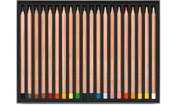 Caran d'Ache Luminance 6901 Professional Permanent Colour Pencil Box of 20 Assorted