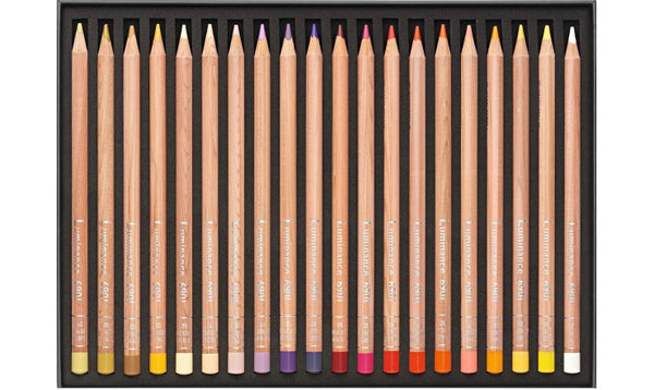 Caran d'Ache Luminance 6901 Professional Permanent Colour Pencil Box of 40 Assorted