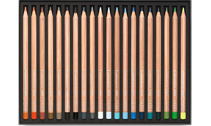 Caran d’Ache Luminance 6901 Colour Pencils Set of 40 – Professional Lightfast Artist Pencils