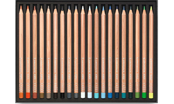 Caran d'Ache Luminance 6901 Professional Permanent Colour Pencil Box of 40 Assorted