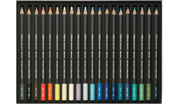 Caran d'Ache Museum Aquarelle Watercolour Pencil Box of 20 Marine