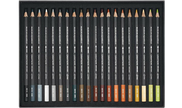 Caran d'Ache Museum Aquarelle Watercolour Pencil Box of 40 Assorted