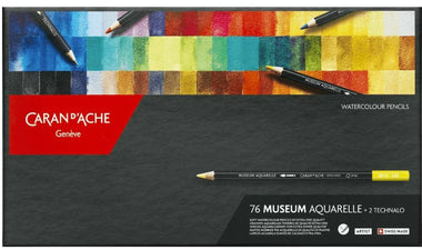 Caran d'Ache Museum Aquarelle Watercolour Pencils Box of 76 + 2 Technalo