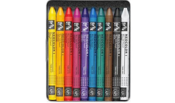 Caran d'Ache Neocolor I Wax Pastels Assortment of 10 Colours