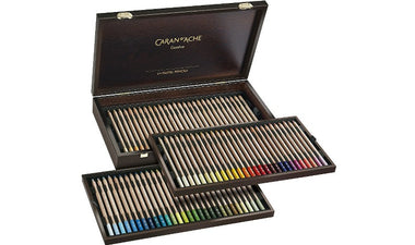 Caran d'Ache Pastel Pencil Wooden Box of 84