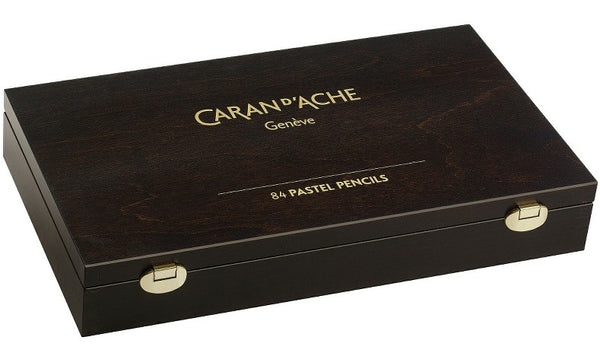 Caran d'Ache Pastel Pencil Wooden Box of 84