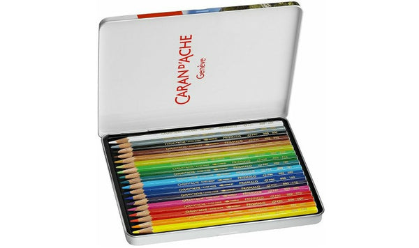 Caran d'Ache Prismalo Water Soluble Colour Pencils 18 Assorted