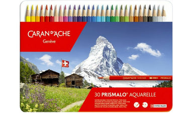 Caran d'Ache Prismalo Water Soluble Colour Pencils 30 Assorted