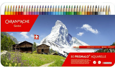 Caran d'Ache Prismalo Water Soluble Colour Pencils 80 Assorted