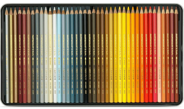 Caran d'Ache Supracolor Water Soluble Pencils Assorted Tin of 80