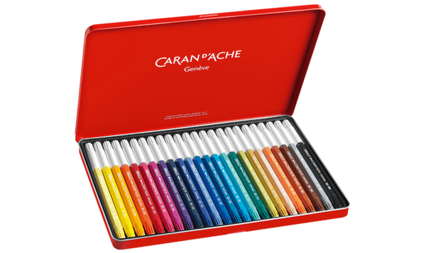 Caran d'Ache Fibralo Fibre Tipped Pens Tin of 24 Assorted Colours