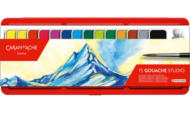 Caran d'Ache Gouache Studio Assortment of 15 Colours