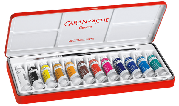 Caran d'Ache Gouache Studio Colour Tubes Assortment of 12