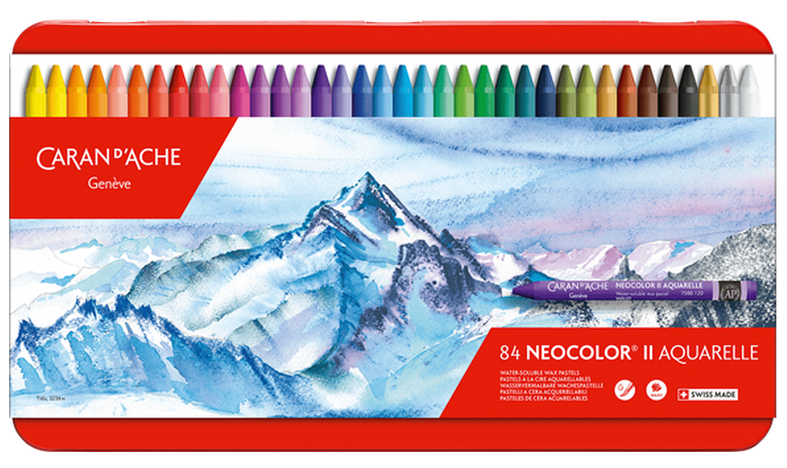 Caran d'Ache Classic Neocolor II Water-Soluble Pastels, 40 Colors :  : Home