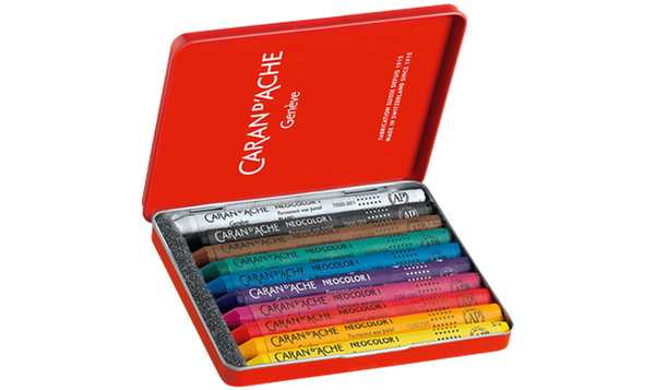 Caran d'Ache Neocolor I Wax Pastels Assortment of 10 Colours