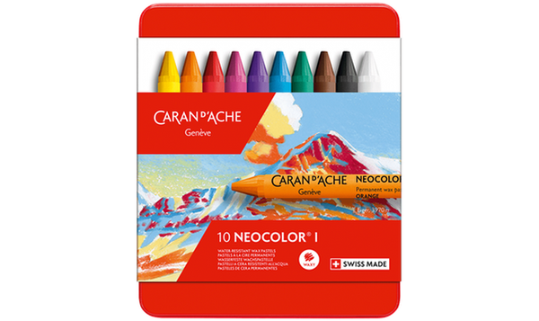 Caran d'Ache Neocolor I Wax Pastels Assortment of 10 Colours
