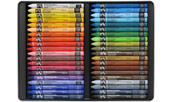 Caran d'Ache Neocolor I Wax Pastels Assortment of 40 Colours