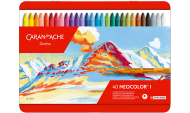 Caran d'Ache Neocolor I Wax Pastels Assortment of 40 Colours