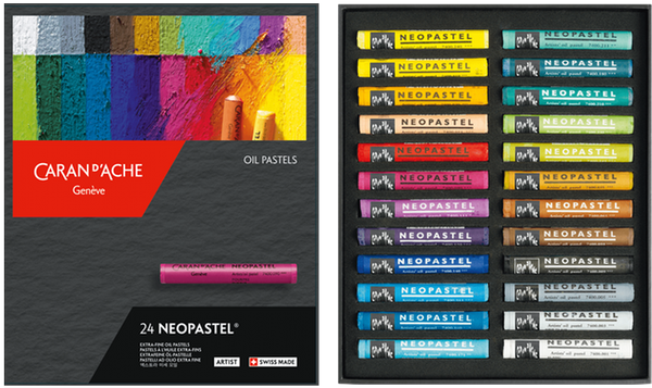 Caran d'Ache Neopastel Oil Pastel Box of 24