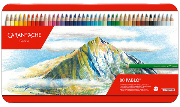 Caran d'Ache Pablo Colour Pencils 80 Assorted Colours