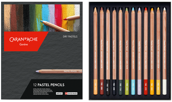 Caran d'Ache Pastel Pencil Assorted Box of 12