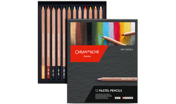 Caran d'Ache Pastel Pencil Assorted Box of 12