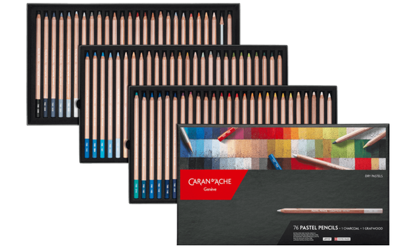 Caran d'Ache Pastel Pencil Assorted Box of 76
