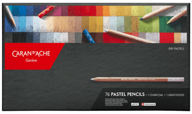 Caran d'Ache Pastel Pencil Assorted Box of 76