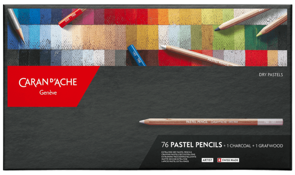Caran d'Ache Pastel Pencil Assorted Box of 76