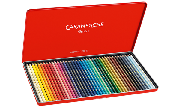 Caran d'Ache Supracolor Water Soluble Pencils Assorted Tin of 40