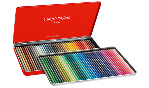 Caran d'Ache Supracolor Water Soluble Pencils Assorted Tin of 80