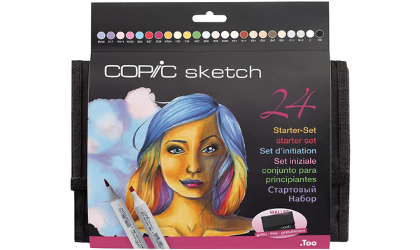 Copic Sketch Marker Starter Wallet Set of 24