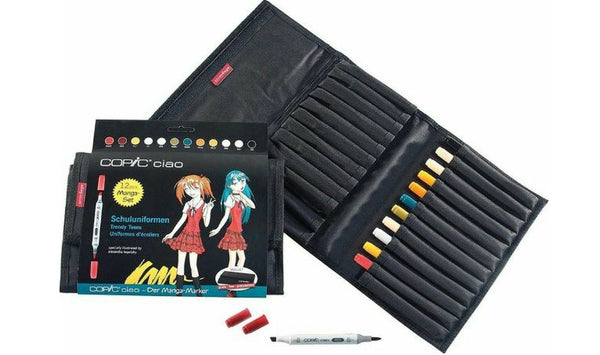 Copic Ciao Manga Set of 12 School Uniform