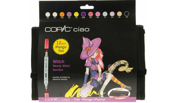 Copic Ciao Manga Set of 12 Witch