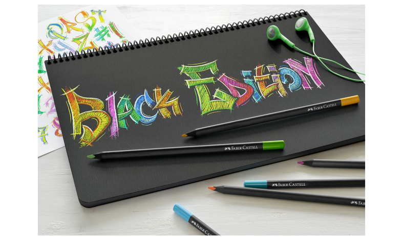 Faber-Castell Colour Pencils Black Edition Set of 12 Assorted Colours