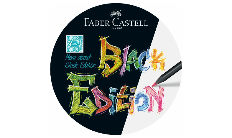 Faber-Castell Colour Pencils Black Edition Set of 12 Assorted Colours