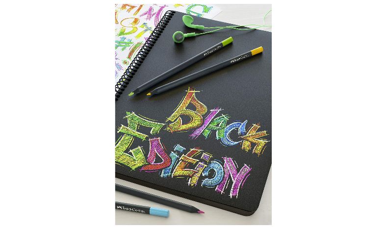 Faber-Castell Colour Pencils Black Edition Set of 12 Assorted Colours