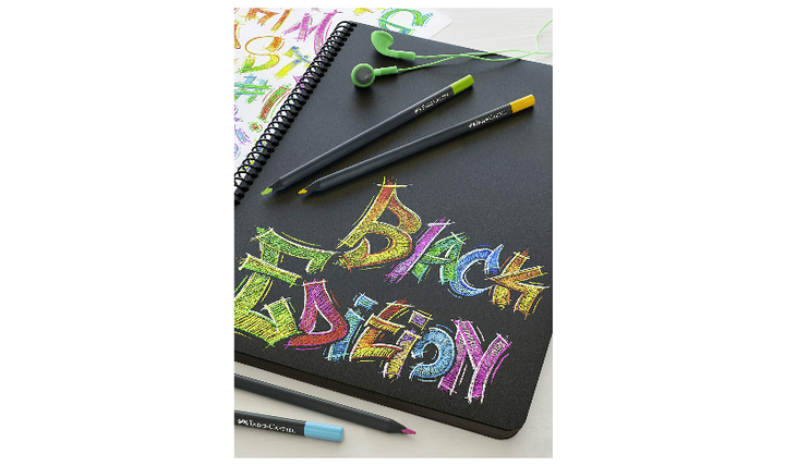 Faber-Castell Colour Pencils Black Edition Set of 12 Assorted Colours