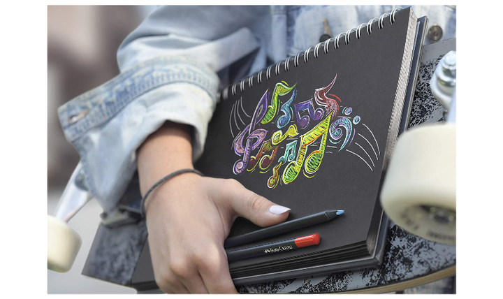 Faber-Castell Colour Pencils Black Edition Set of 12 Assorted Colours