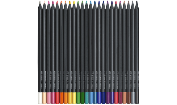 Faber-Castell Colour Pencils Black Edition Set of 24 Assorted Colours