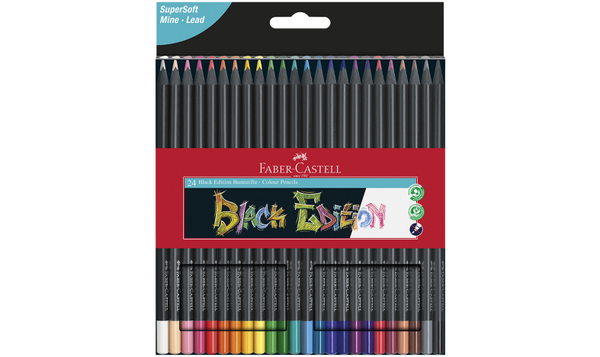 Faber-Castell Colour Pencils Black Edition Set of 24 Assorted Colours