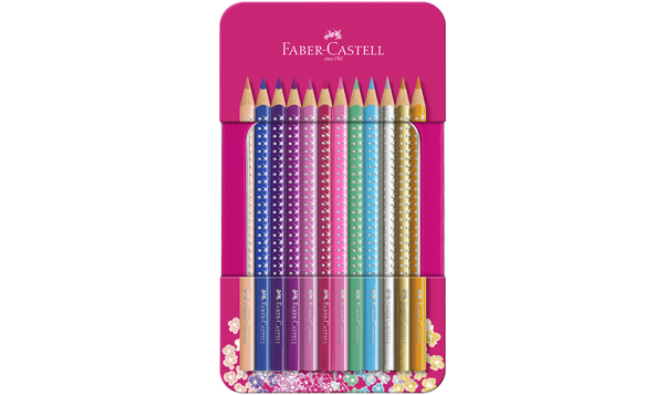 Faber-Castell Grip Sparkle Pencil Tin of 12
