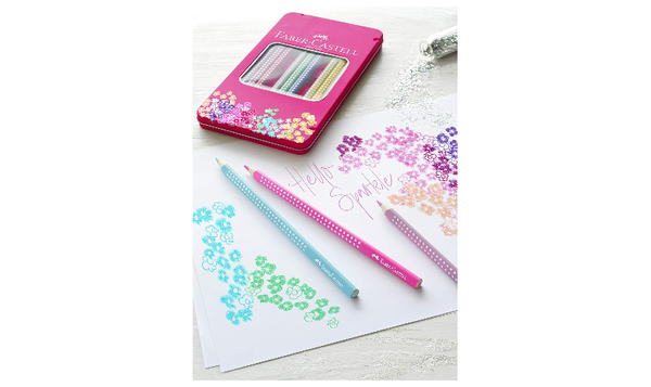Faber-Castell Grip Sparkle Pencil Tin of 12