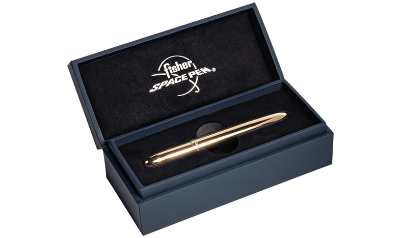Fisher Space Pen Bullet Pressurised Ballpoint Pen Gold Titanium