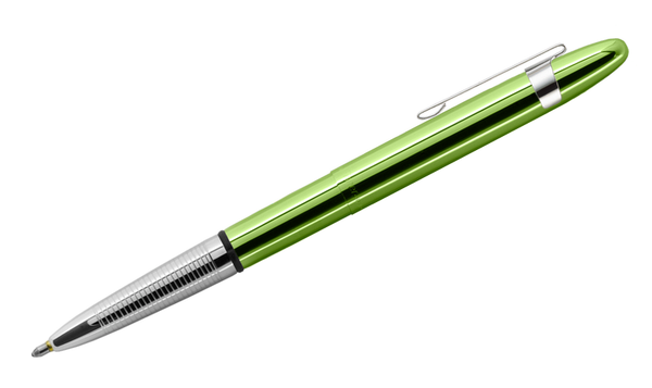 Fisher Space Pen Bullet Pressurised Ballpoint Pen Lime Green with Pocket Clip