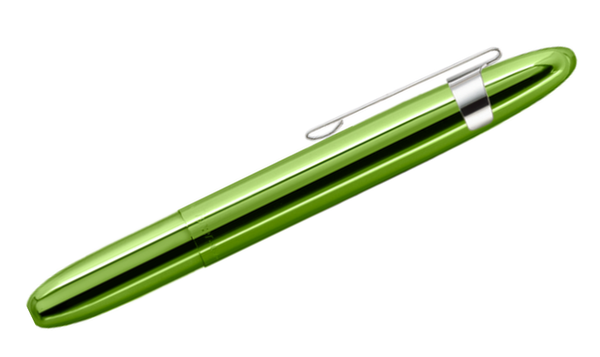 Fisher Space Pen Bullet Pressurised Ballpoint Pen Lime Green with Pocket Clip