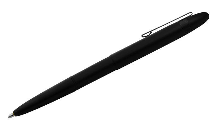 Fisher Space Pen Bullet Pressurised Ballpoint Pen Matte Black with Pocket Clip