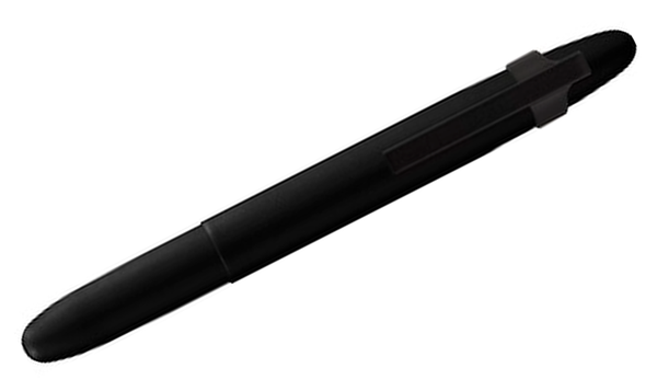 Fisher Space Pen Bullet Pressurised Ballpoint Pen Matte Black with Pocket Clip