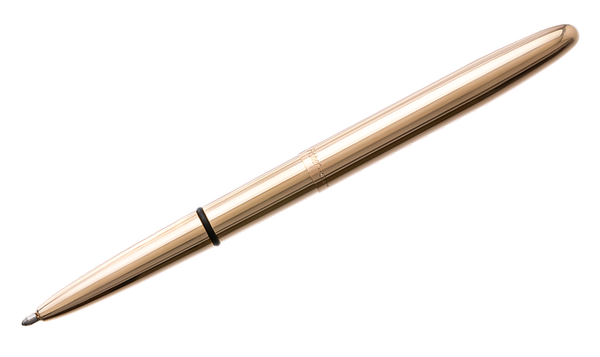 Fisher Space Pen Bullet Pressurised Ballpoint Pen Raw Brass